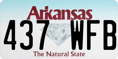 AR license plate 437WFB