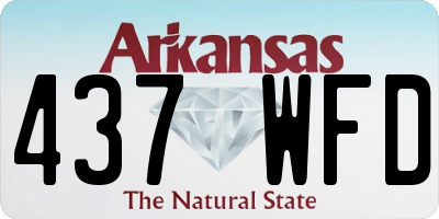 AR license plate 437WFD