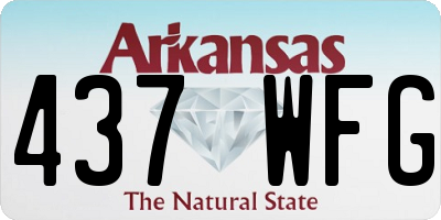 AR license plate 437WFG