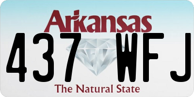 AR license plate 437WFJ