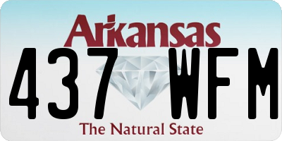 AR license plate 437WFM