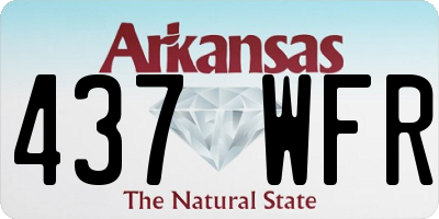 AR license plate 437WFR