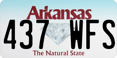 AR license plate 437WFS
