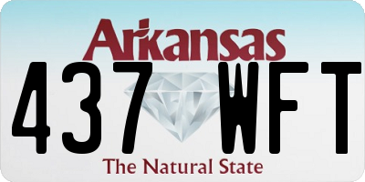 AR license plate 437WFT