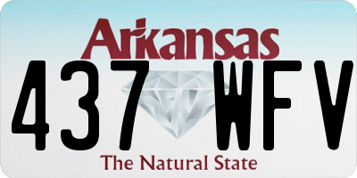 AR license plate 437WFV