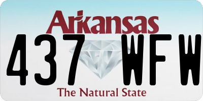 AR license plate 437WFW