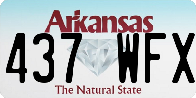 AR license plate 437WFX