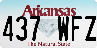 AR license plate 437WFZ