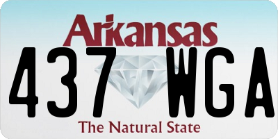 AR license plate 437WGA