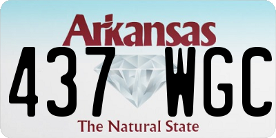 AR license plate 437WGC