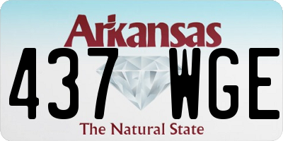 AR license plate 437WGE