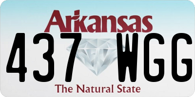 AR license plate 437WGG