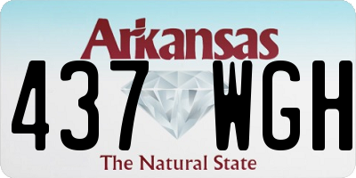 AR license plate 437WGH