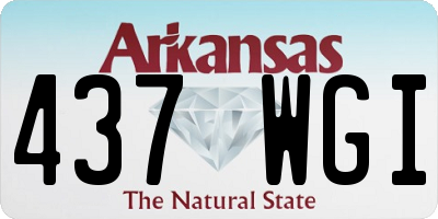 AR license plate 437WGI