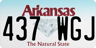 AR license plate 437WGJ