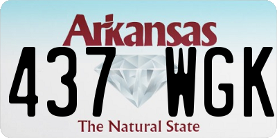 AR license plate 437WGK