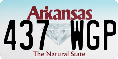AR license plate 437WGP