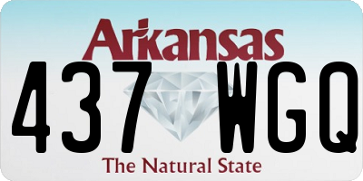 AR license plate 437WGQ