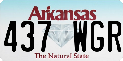 AR license plate 437WGR