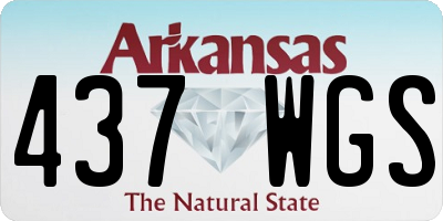 AR license plate 437WGS