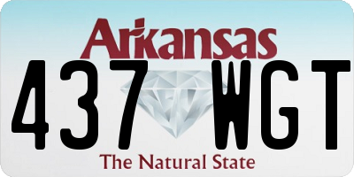AR license plate 437WGT