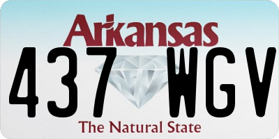 AR license plate 437WGV