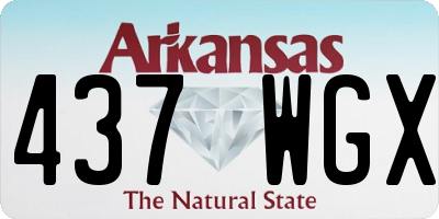 AR license plate 437WGX