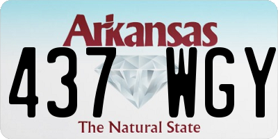 AR license plate 437WGY