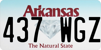 AR license plate 437WGZ
