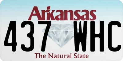 AR license plate 437WHC