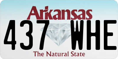 AR license plate 437WHE
