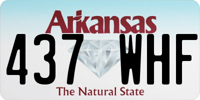 AR license plate 437WHF