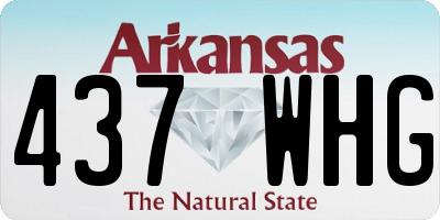AR license plate 437WHG