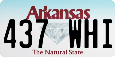AR license plate 437WHI