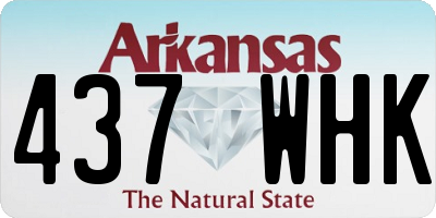 AR license plate 437WHK