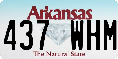 AR license plate 437WHM