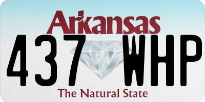 AR license plate 437WHP