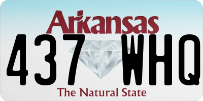 AR license plate 437WHQ