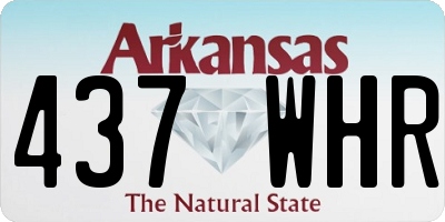 AR license plate 437WHR