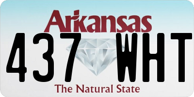 AR license plate 437WHT