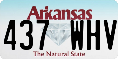 AR license plate 437WHV