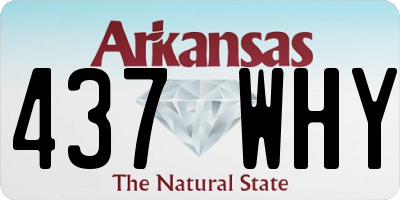 AR license plate 437WHY