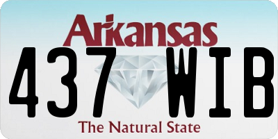 AR license plate 437WIB