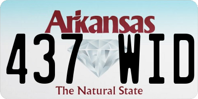 AR license plate 437WID