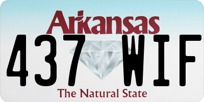 AR license plate 437WIF