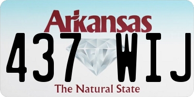 AR license plate 437WIJ