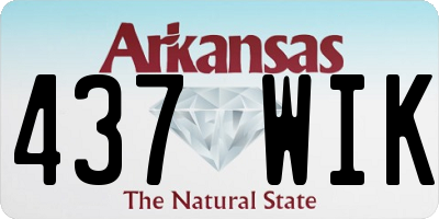AR license plate 437WIK