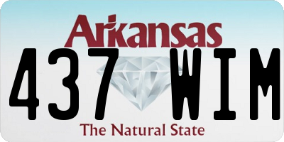 AR license plate 437WIM