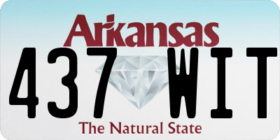 AR license plate 437WIT