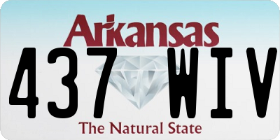AR license plate 437WIV